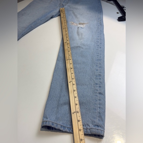 Levi’s 501 Original 150th Anniversary Light Floral Patch Jeans Size 33 - Picture 10 of 10
